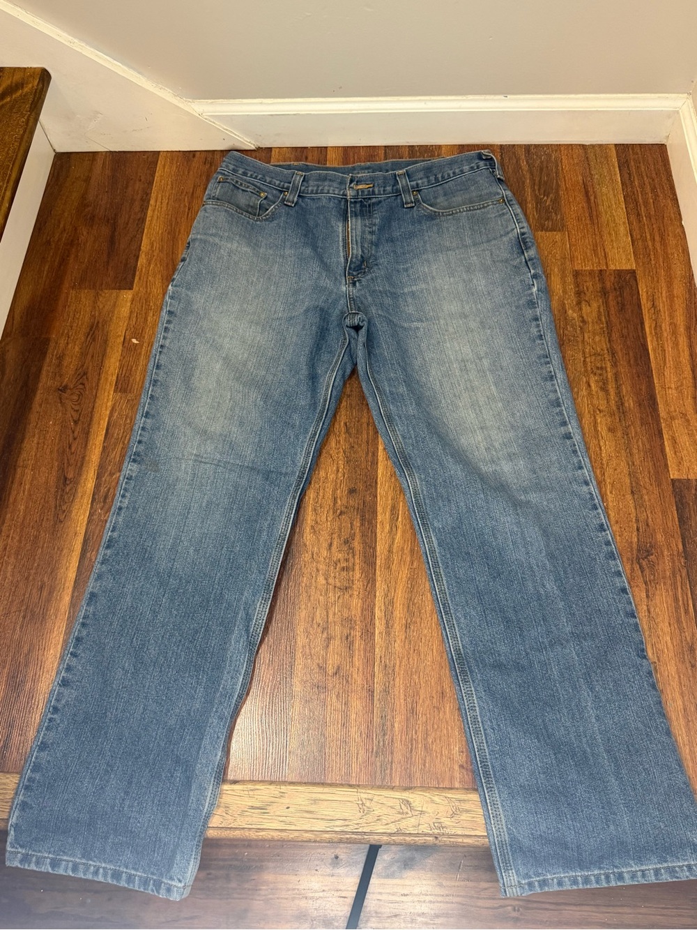 Carhartt Men's Relaxed Straight-fit Jeans in Faded Blue